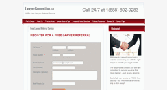 Desktop Screenshot of lawyerconnection.ca