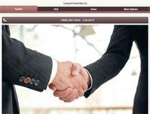 Tablet Screenshot of lawyerconnection.ca